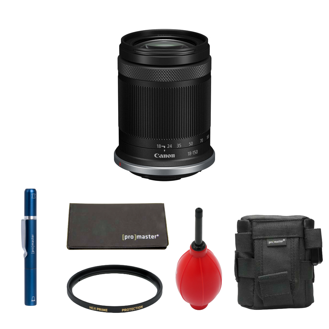 Canon RF-S 18-150mm f/3.5-6.3 IS STM Lens (Canon RF) Package