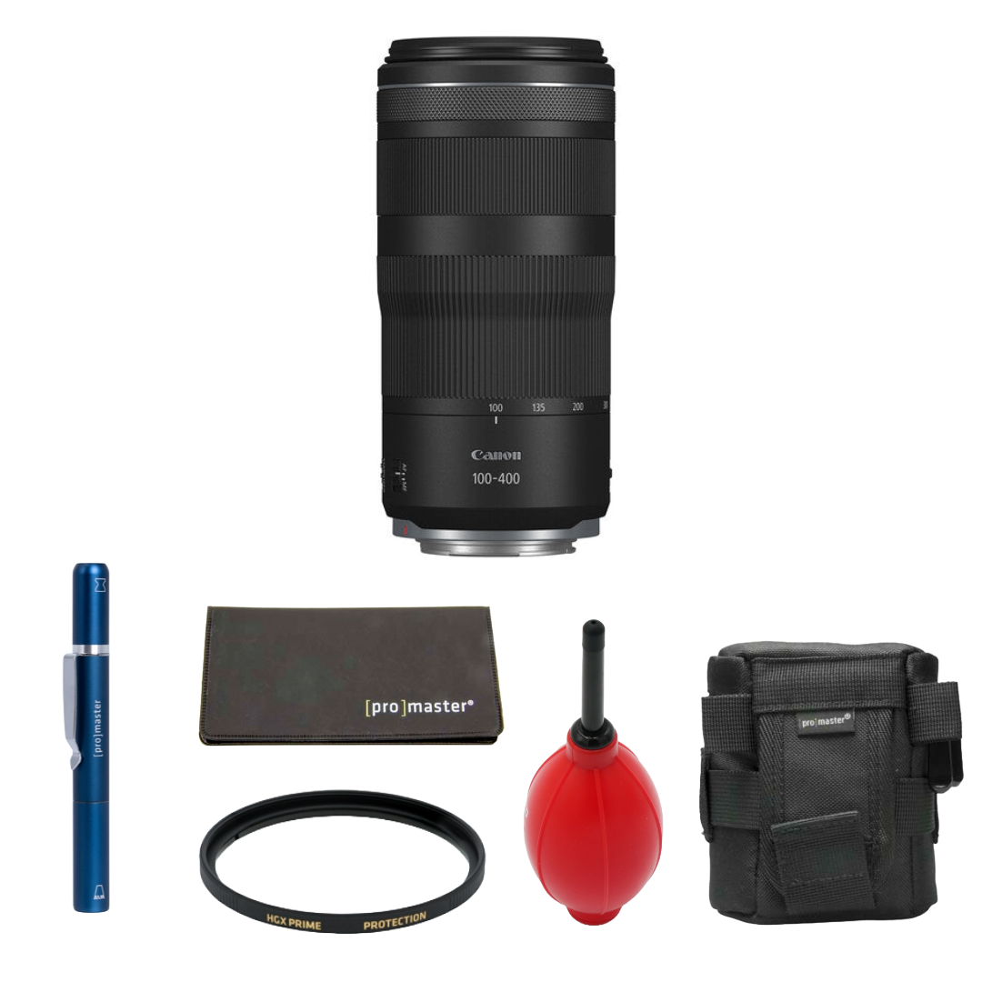 Canon RF 100-400mm f/5.6-8 IS USM Lens (Canon RF) Package