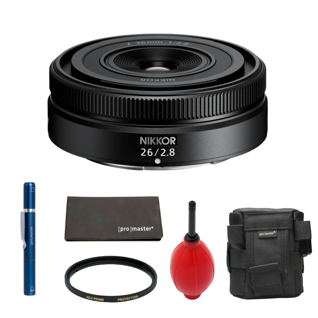 Nikon NIKKOR Z 26mm f/2.8 Lens (Nikon Z) Package