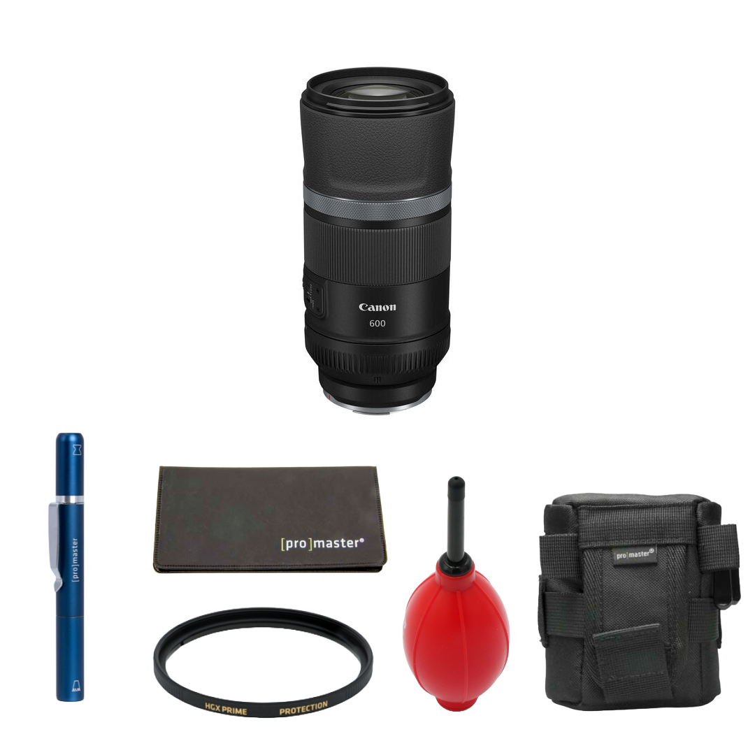 Canon RF 600mm f/11 IS STM Lens (Canon RF) Package