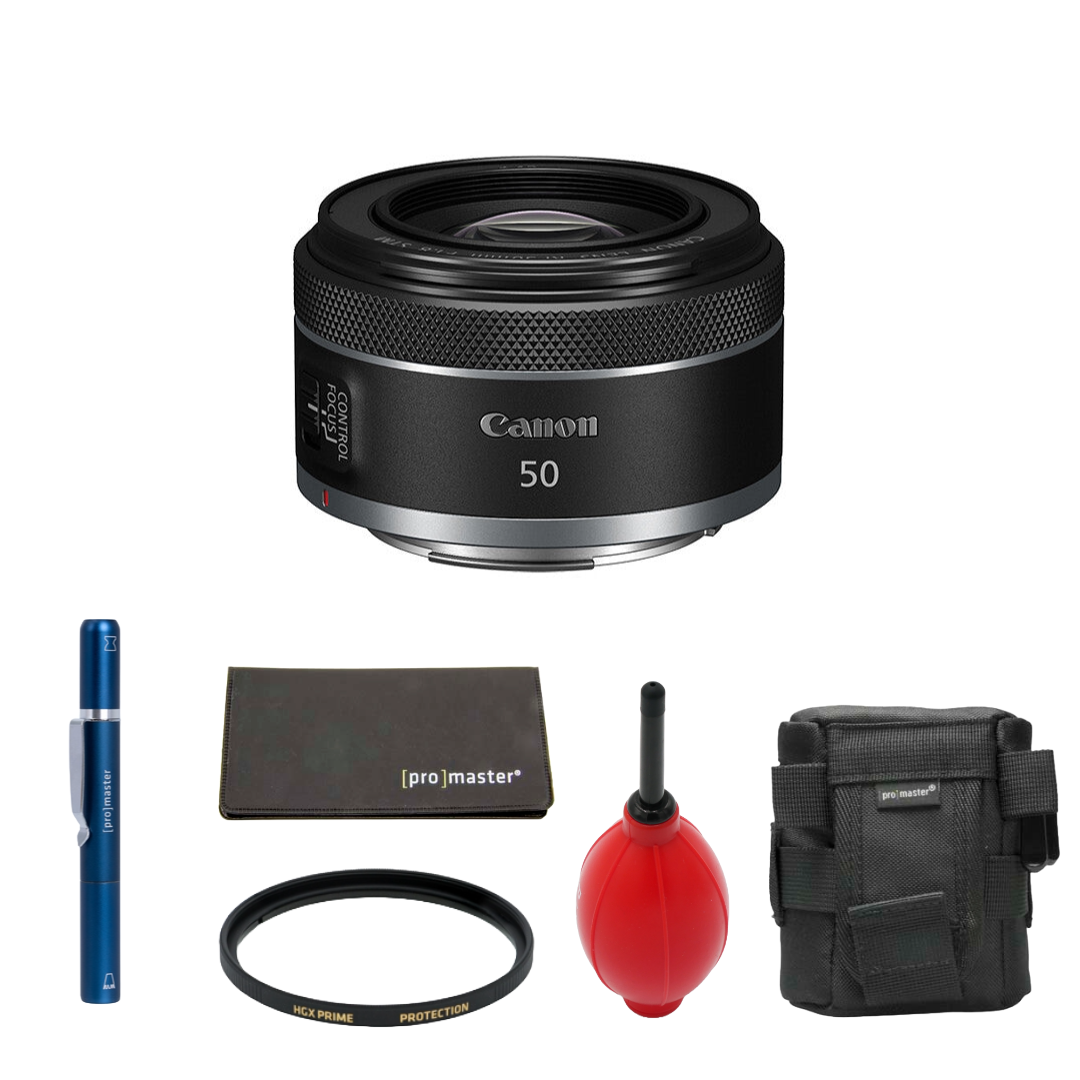 Canon RF 50mm f/1.8 STM Lens (Canon RF) Package