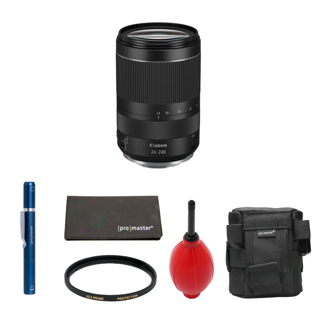 Canon RF 24-240mm f/4-6.3 IS USM Lens (Canon RF) Package