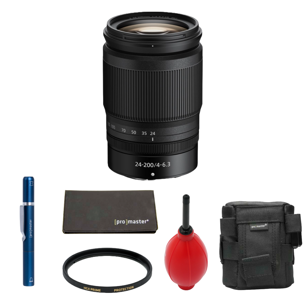 Nikon NIKKOR Z 24-200mm f/4-6.3 VR Lens (Nikon Z) Package