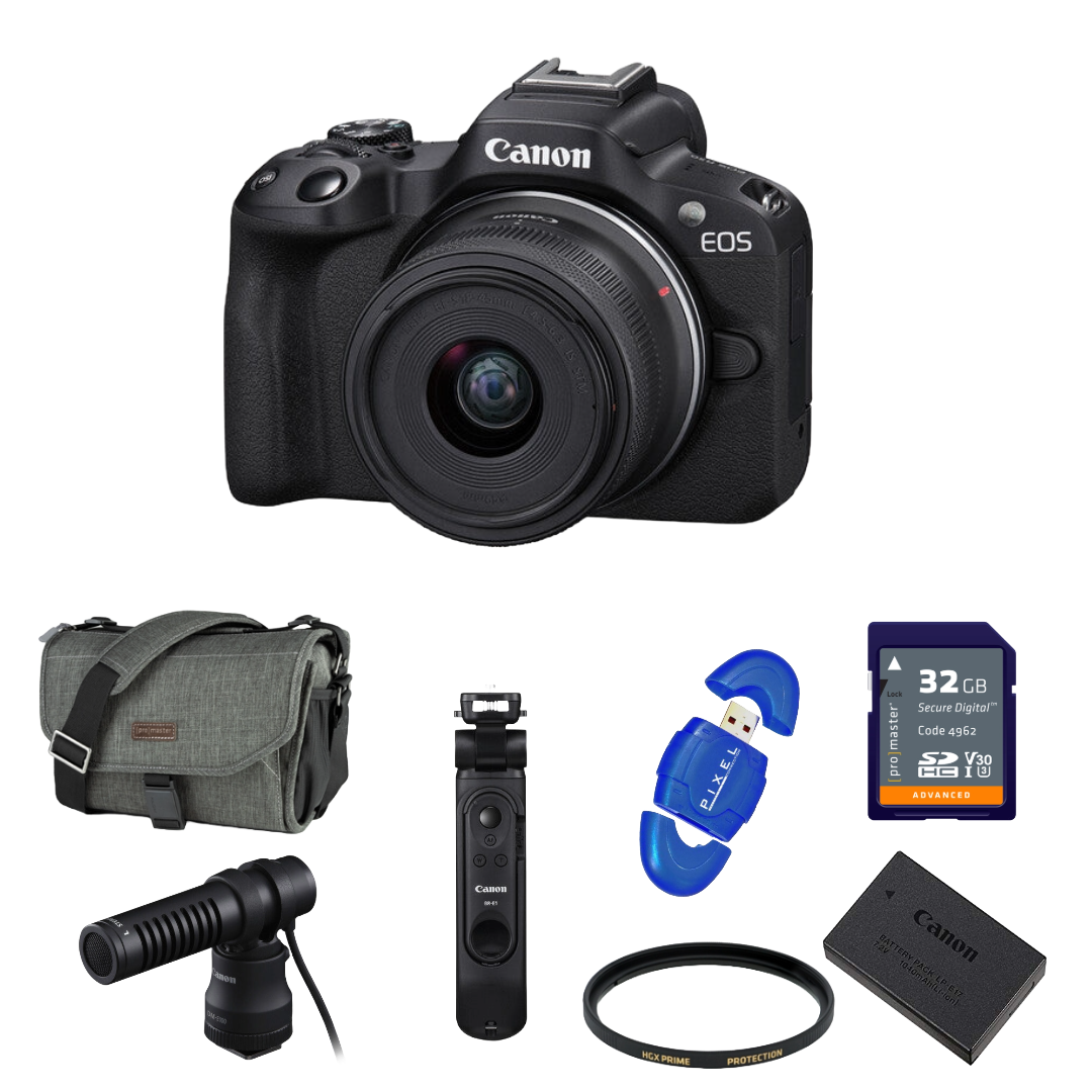 Canon EOS R50 Content Creator Kit Package