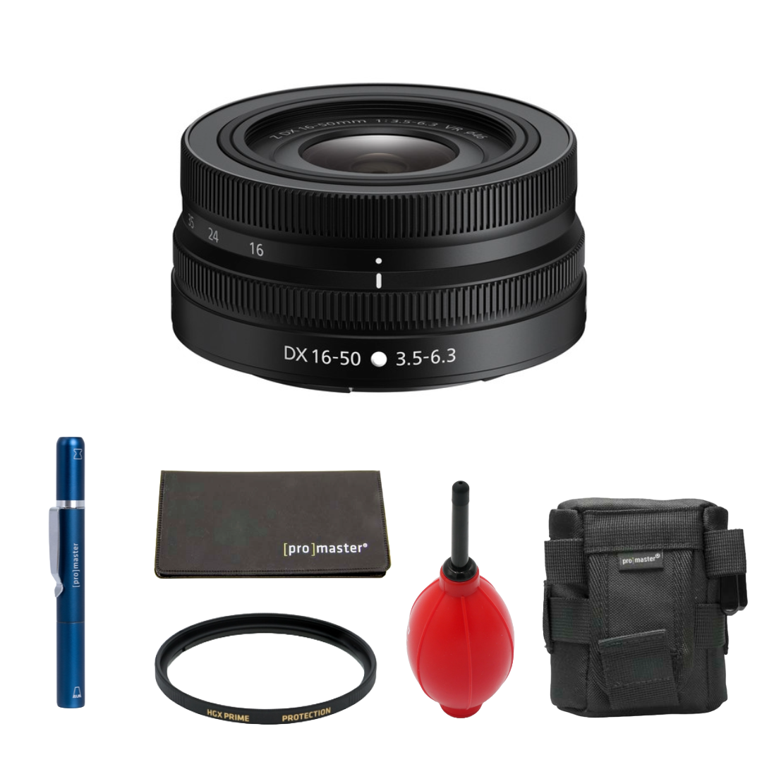 Nikon NIKKOR Z DX 16-50mm f/3.5-6.3 VR Lens (Black) (Nikon Z) Package
