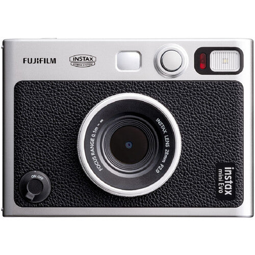 FUJIFILM INSTAX MINI EVO Hybrid Instant Camera (Black) Package