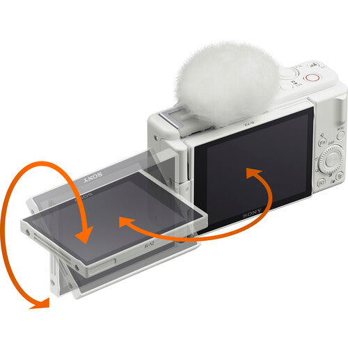 Sony ZV-1F Vlogging Camera (White) Package