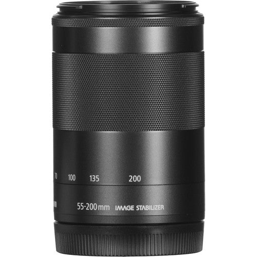 Canon EF-M 55-200mm f/4.5-6.3 IS STM Lens - Black