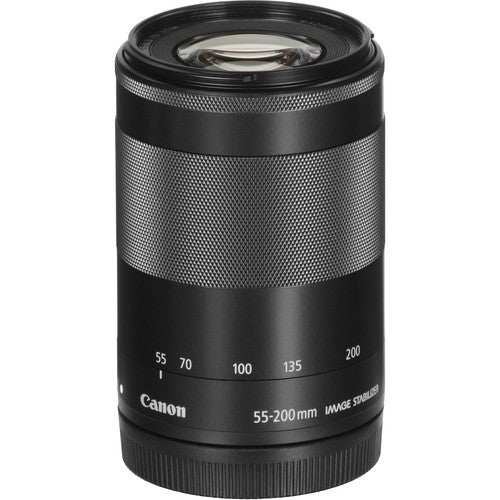 Canon EF-M 55-200mm f/4.5-6.3 IS STM Lens - Black