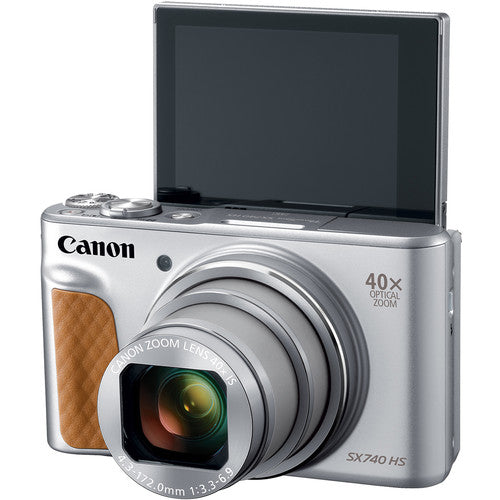 Canon PowerShot SX740 HS Digital Camera (Silver) Package