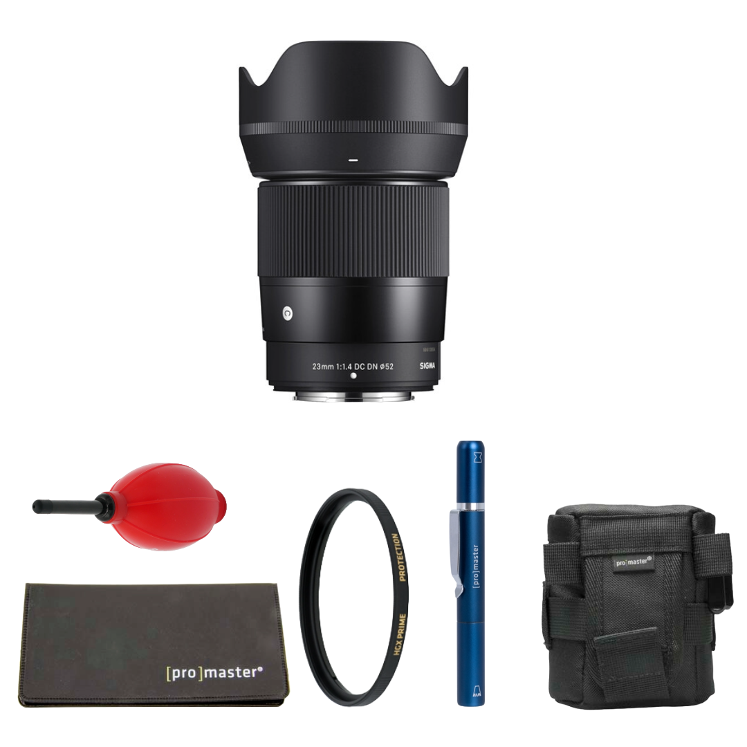 Sigma 23mm f/1.4 DC DN Contemporary Lens (Sony E) Package
