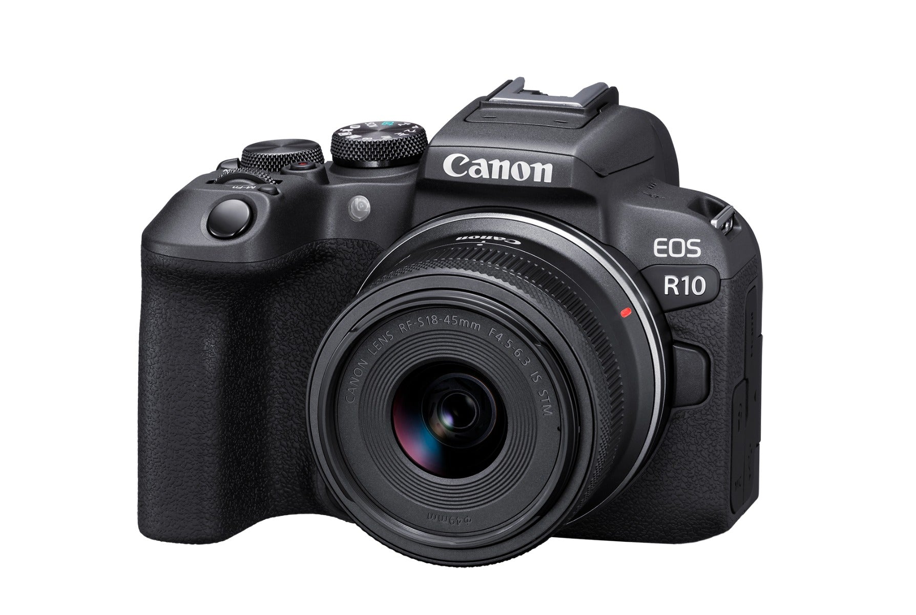Canon EOS R10 Mirrorless Camera with 18-45mm Lens and RF 75-300mm f/4-5.6 Lens (Canon RF) (Black)