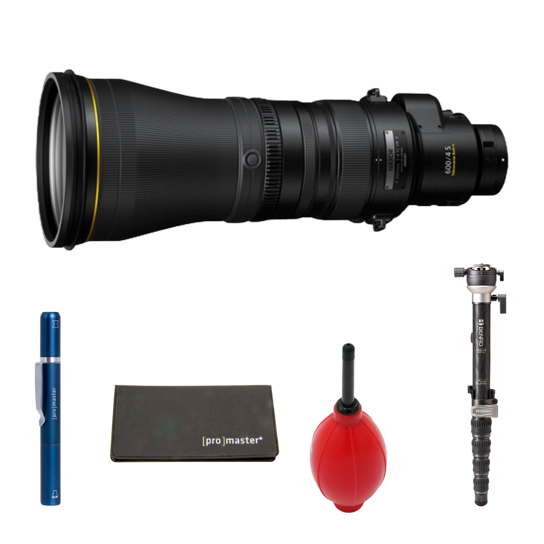 Nikon NIKKOR Z 600mm f/4 TC VR S Lens (Nikon Z) Package