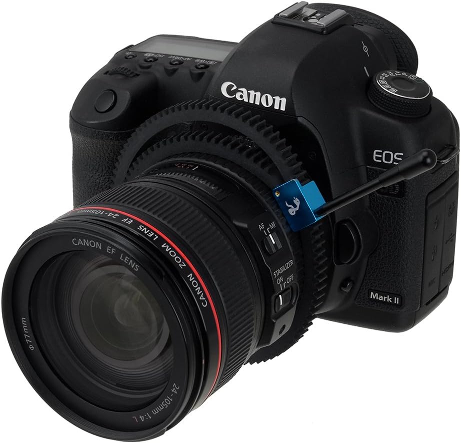 Fotodiox Elite Follow Focus Handle – Black Handle and Blue Gear Clip