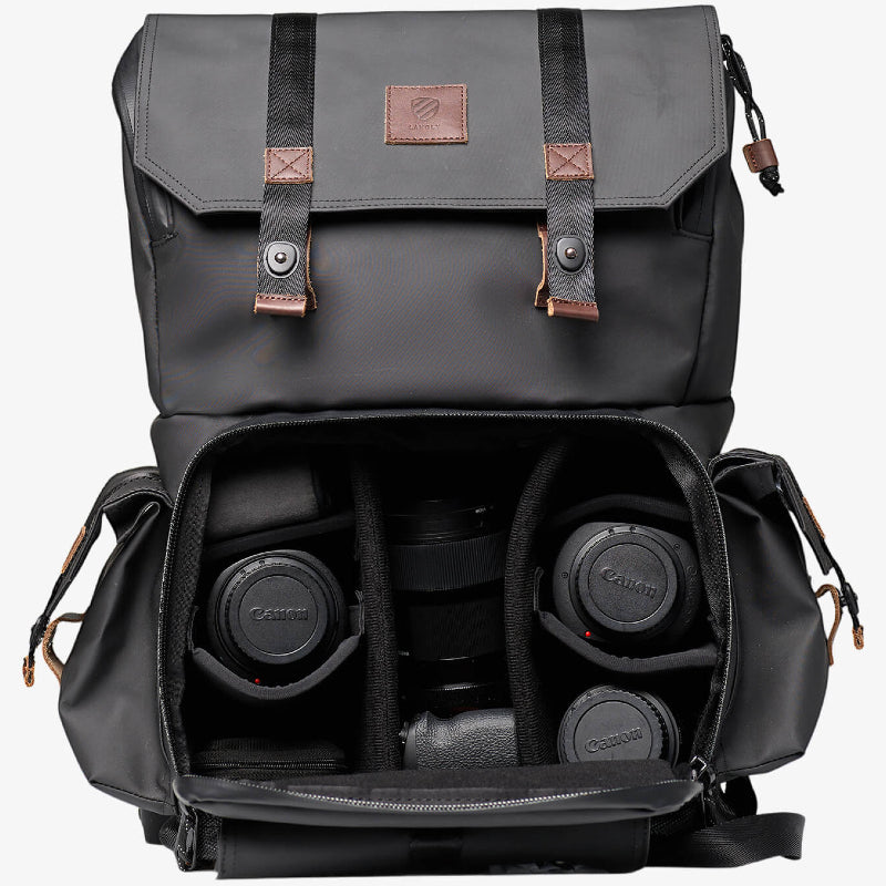 Buy Langly Alpha Globetrotter XC Camera Backpack - Black/Brown