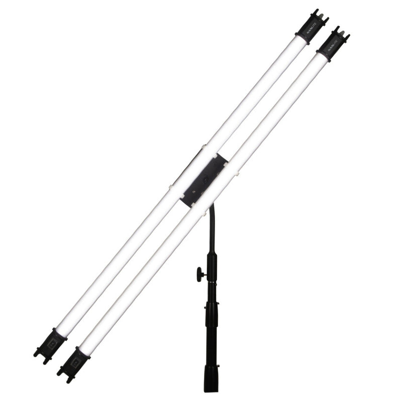 Buy Nanlite PavoTube Double Bank T12 LED Tube Gooseneck Mount with 5/8" Receiver