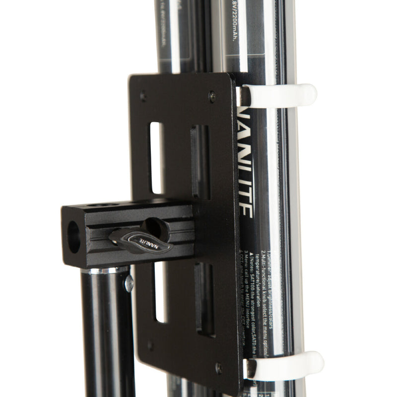Nanlite PavoTube Double Bank T12 LED Tube Gooseneck Mount with 5-8" Receiver