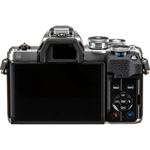 Buy Olympus OM-D E-M10 Mark IV Mirrorless Camera with 14-42mm EZ Lens Silver back