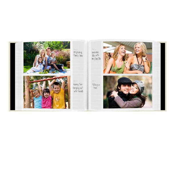 Buy Pioneer Photo Albums Fabric Frame 200 Pocket 4x6 Photo Album - Ivory White