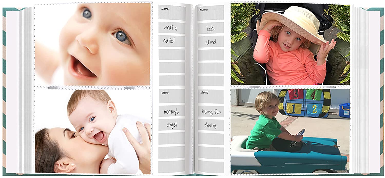 Buy Pioneer Photo Albums Baby Chevron Fabric Frame 200 Pocket Photo Album
