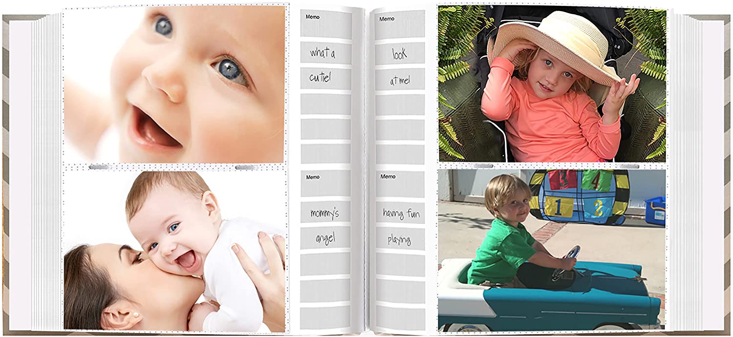 Buy Pioneer Photo Albums Baby Chevron Fabric Frame 200 Pocket Photo Album