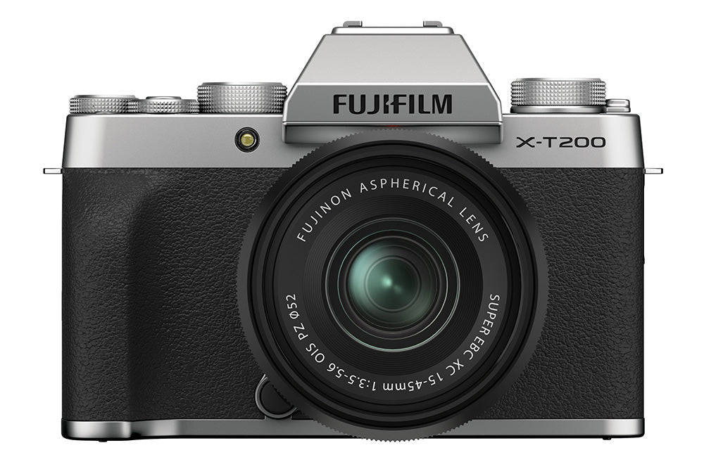 FUJIFILM X-T200 Mirrorless Digital Camera with XC15-45mm lens Kit ,Silver