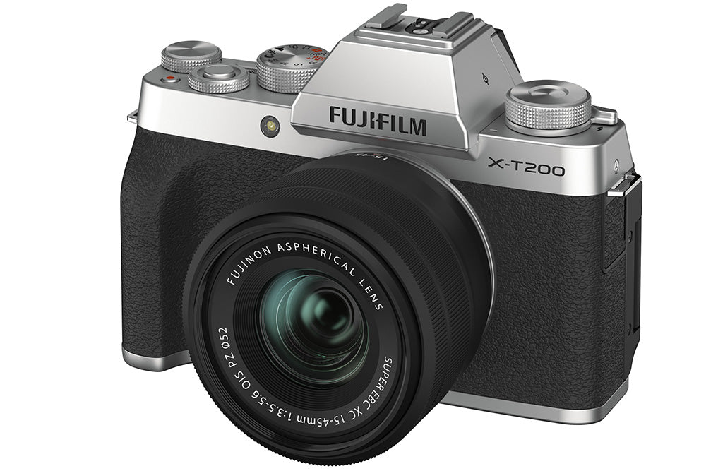 FUJIFILM X-T200 Mirrorless Digital Camera with XC15-45mm lens Kit ,Silver