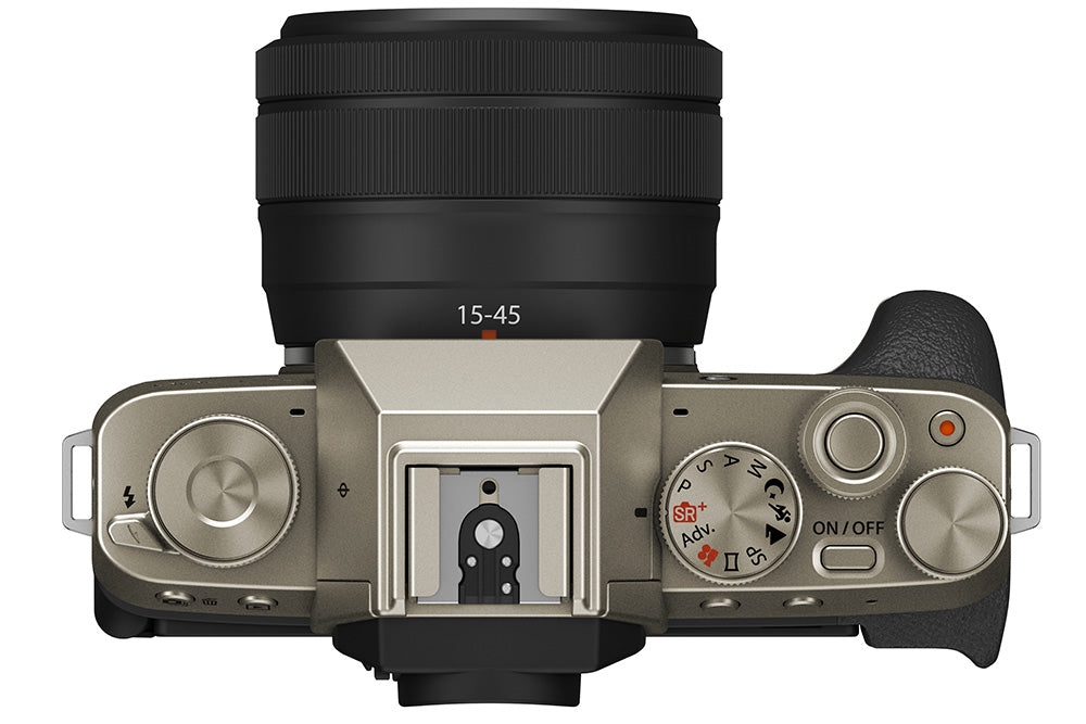 FUJIFILM X-T200 Mirrorless Digital Camera with XC15-45mm lens Kit ,Gold