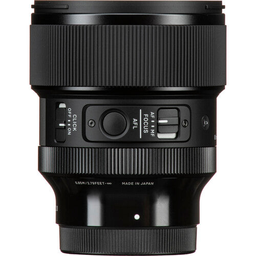 Sigma 85mm f/1.4 DG DN Art Lens (Sony E) Package