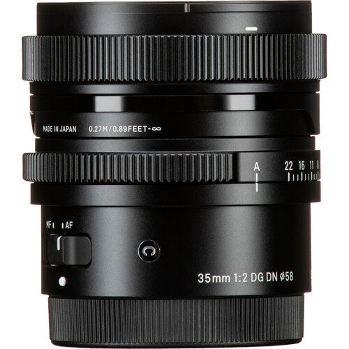 Sigma 35mm f/2 DG DN Contemporary Lens (Sony E) Package