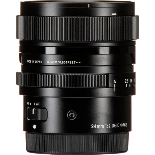 Sigma 24mm f/2 DG DN Contemporary Lens (Sony E) Package