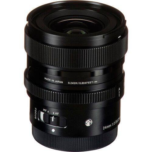 Sigma 24mm f/2 DG DN Contemporary Lens (Sony E) Package