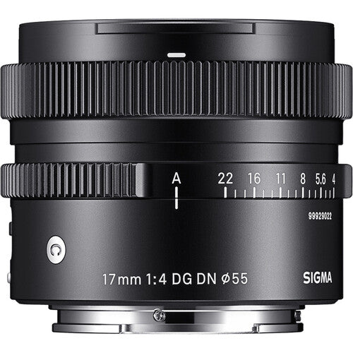 Sigma 17mm f/4 DG DN Contemporary Lens (Sony E) Package