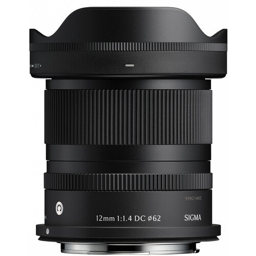 Sigma 12mm f/1.4 DC Contemporary Lens (Canon RF) Package
