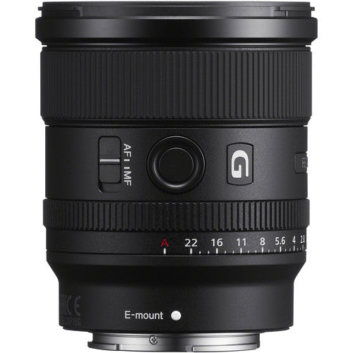 Sony FE 20mm f/1.8 G Lens (Sony E) Package