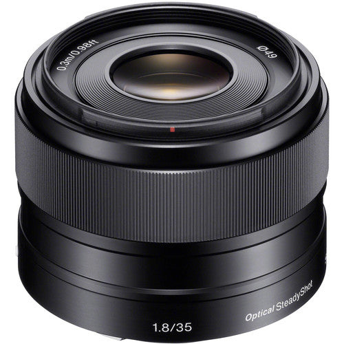 Sony E 35mm f/1.8 OSS Lens (Sony E) Package