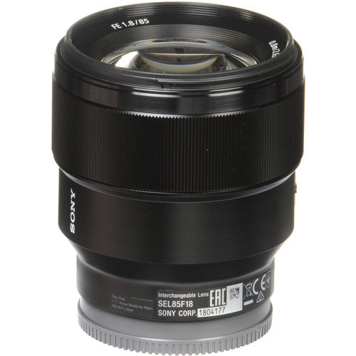 Sony FE 85mm f/1.8 Lens (Sony E) Package